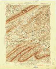 Loysville Pennsylvania Historical topographic map, 1:62500 scale, 15 X 15 Minute, Year 1933