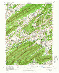 Loysville Pennsylvania Historical topographic map, 1:62500 scale, 15 X 15 Minute, Year 1952
