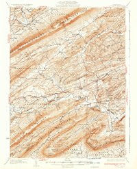 Loysville Pennsylvania Historical topographic map, 1:62500 scale, 15 X 15 Minute, Year 1933