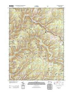 Ludlow Pennsylvania Historical topographic map, 1:24000 scale, 7.5 X 7.5 Minute, Year 2013