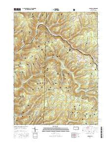 Ludlow Pennsylvania Current topographic map, 1:24000 scale, 7.5 X 7.5 Minute, Year 2016