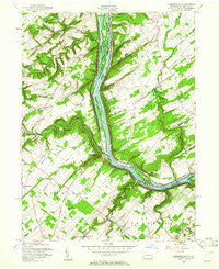 Lumberville Pennsylvania Historical topographic map, 1:24000 scale, 7.5 X 7.5 Minute, Year 1955