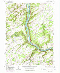 Lumberville Pennsylvania Historical topographic map, 1:24000 scale, 7.5 X 7.5 Minute, Year 1955