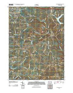 Luthersburg Pennsylvania Historical topographic map, 1:24000 scale, 7.5 X 7.5 Minute, Year 2010