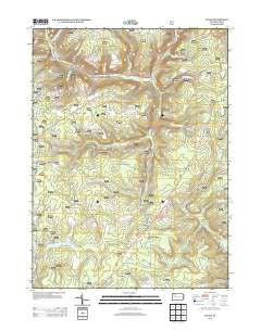 Lynch Pennsylvania Historical topographic map, 1:24000 scale, 7.5 X 7.5 Minute, Year 2013