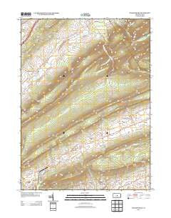 Madisonburg Pennsylvania Historical topographic map, 1:24000 scale, 7.5 X 7.5 Minute, Year 2013
