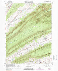 Madisonburg Pennsylvania Historical topographic map, 1:24000 scale, 7.5 X 7.5 Minute, Year 1966