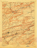 Mahanoy Pennsylvania Historical topographic map, 1:62500 scale, 15 X 15 Minute, Year 1893