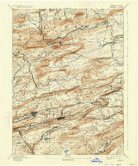 Mahanoy Pennsylvania Historical topographic map, 1:62500 scale, 15 X 15 Minute, Year 1893