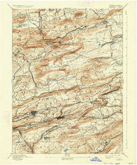Mahanoy Pennsylvania Historical topographic map, 1:62500 scale, 15 X 15 Minute, Year 1893