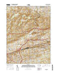 Malvern Pennsylvania Current topographic map, 1:24000 scale, 7.5 X 7.5 Minute, Year 2016