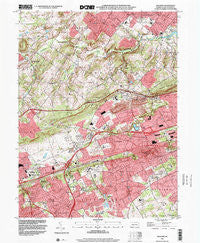 Malvern Pennsylvania Historical topographic map, 1:24000 scale, 7.5 X 7.5 Minute, Year 1999