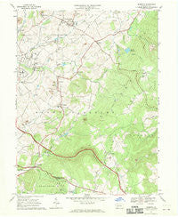 Mammoth Pennsylvania Historical topographic map, 1:24000 scale, 7.5 X 7.5 Minute, Year 1967