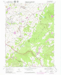Mammoth Pennsylvania Historical topographic map, 1:24000 scale, 7.5 X 7.5 Minute, Year 1967