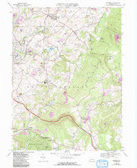 Mammoth Pennsylvania Historical topographic map, 1:24000 scale, 7.5 X 7.5 Minute, Year 1967