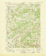 Manatawny Pennsylvania Historical topographic map, 1:31680 scale, 7.5 X 7.5 Minute, Year 1943