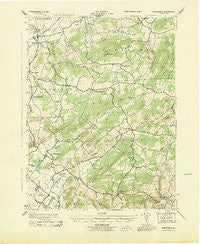Manatawny Pennsylvania Historical topographic map, 1:31680 scale, 7.5 X 7.5 Minute, Year 1943