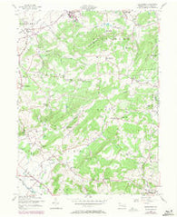 Manatawny Pennsylvania Historical topographic map, 1:24000 scale, 7.5 X 7.5 Minute, Year 1957