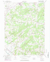 Manatawny Pennsylvania Historical topographic map, 1:24000 scale, 7.5 X 7.5 Minute, Year 1957