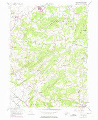Manatawny Pennsylvania Historical topographic map, 1:24000 scale, 7.5 X 7.5 Minute, Year 1957