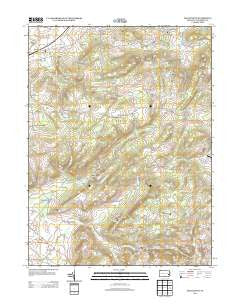 Manatawny Pennsylvania Historical topographic map, 1:24000 scale, 7.5 X 7.5 Minute, Year 2013