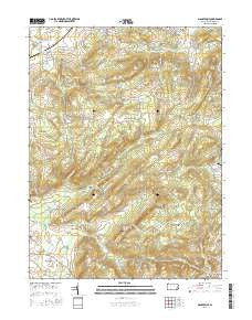 Manatawny Pennsylvania Current topographic map, 1:24000 scale, 7.5 X 7.5 Minute, Year 2016