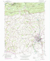 Manheim Pennsylvania Historical topographic map, 1:24000 scale, 7.5 X 7.5 Minute, Year 1955