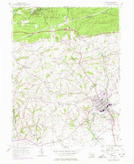 Manheim Pennsylvania Historical topographic map, 1:24000 scale, 7.5 X 7.5 Minute, Year 1955
