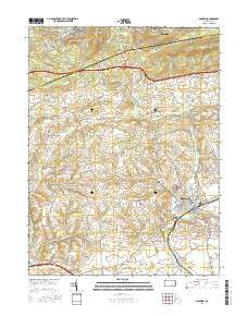 Manheim Pennsylvania Current topographic map, 1:24000 scale, 7.5 X 7.5 Minute, Year 2016