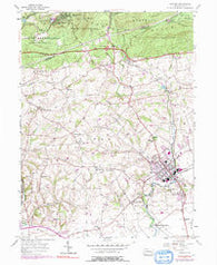 Manheim Pennsylvania Historical topographic map, 1:24000 scale, 7.5 X 7.5 Minute, Year 1955