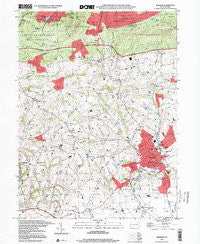 Manheim Pennsylvania Historical topographic map, 1:24000 scale, 7.5 X 7.5 Minute, Year 1997
