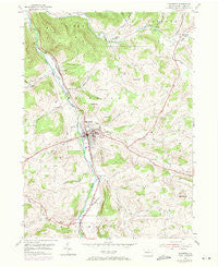 Mansfield Pennsylvania Historical topographic map, 1:24000 scale, 7.5 X 7.5 Minute, Year 1954