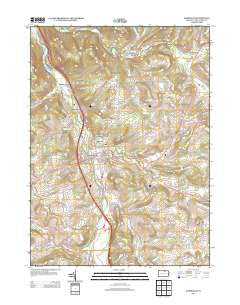 Mansfield Pennsylvania Historical topographic map, 1:24000 scale, 7.5 X 7.5 Minute, Year 2013