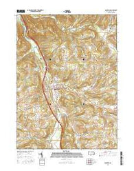 Mansfield Pennsylvania Current topographic map, 1:24000 scale, 7.5 X 7.5 Minute, Year 2016