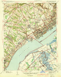 Marcus Hook Pennsylvania Historical topographic map, 1:31680 scale, 7.5 X 7.5 Minute, Year 1941