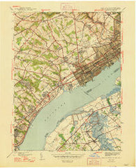 Marcus Hook Pennsylvania Historical topographic map, 1:31680 scale, 7.5 X 7.5 Minute, Year 1948