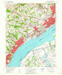 Marcus Hook Pennsylvania Historical topographic map, 1:24000 scale, 7.5 X 7.5 Minute, Year 1953
