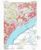 Marcus Hook Pennsylvania Historical topographic map, 1:24000 scale, 7.5 X 7.5 Minute, Year 1967