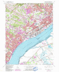 Marcus Hook Pennsylvania Historical topographic map, 1:24000 scale, 7.5 X 7.5 Minute, Year 1967