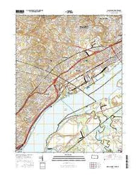 Marcus Hook Pennsylvania Current topographic map, 1:24000 scale, 7.5 X 7.5 Minute, Year 2016