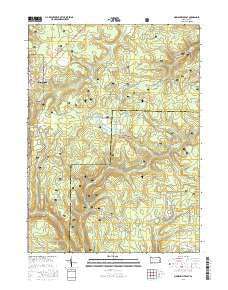 Marienville East Pennsylvania Current topographic map, 1:24000 scale, 7.5 X 7.5 Minute, Year 2016