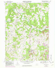 Marion Center Pennsylvania Historical topographic map, 1:24000 scale, 7.5 X 7.5 Minute, Year 1968