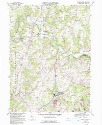 Marion Center Pennsylvania Historical topographic map, 1:24000 scale, 7.5 X 7.5 Minute, Year 1968