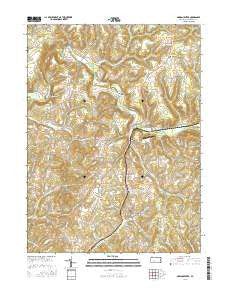 Marion Center Pennsylvania Current topographic map, 1:24000 scale, 7.5 X 7.5 Minute, Year 2016