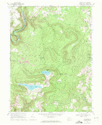 Markleton Pennsylvania Historical topographic map, 1:24000 scale, 7.5 X 7.5 Minute, Year 1968