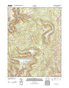 Markleton Pennsylvania Historical topographic map, 1:24000 scale, 7.5 X 7.5 Minute, Year 2013