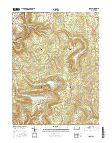 Markleton Pennsylvania Current topographic map, 1:24000 scale, 7.5 X 7.5 Minute, Year 2016
