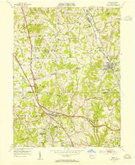 Mars Pennsylvania Historical topographic map, 1:24000 scale, 7.5 X 7.5 Minute, Year 1953