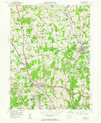Mars Pennsylvania Historical topographic map, 1:24000 scale, 7.5 X 7.5 Minute, Year 1953