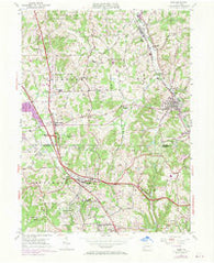 Mars Pennsylvania Historical topographic map, 1:24000 scale, 7.5 X 7.5 Minute, Year 1953